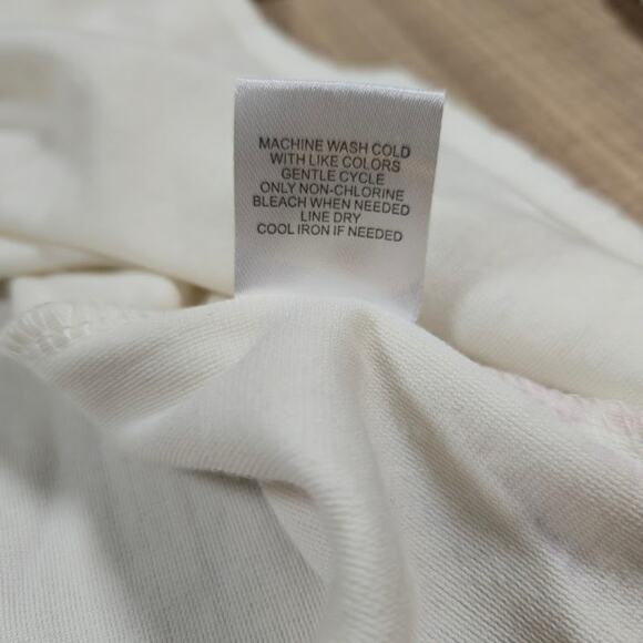 Fred David NWT Womens Button Up Jacket Size XL Cream Preppy Casual Super Soft - Picture 9 of 9